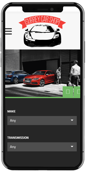 Car Dealer Web Design mob