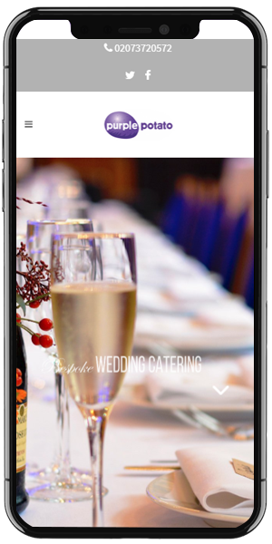 Catering Web Design mobile
