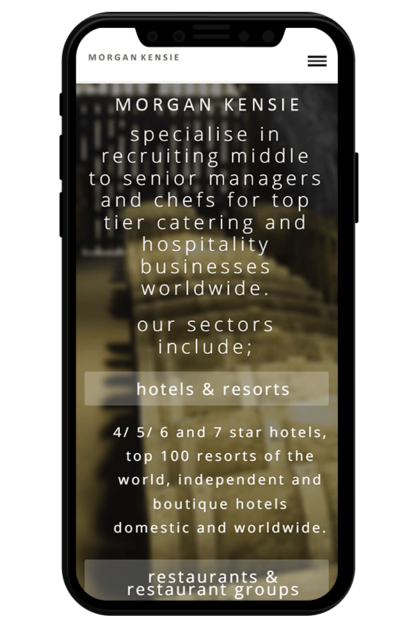 Hospitality Recruitment Web Design
