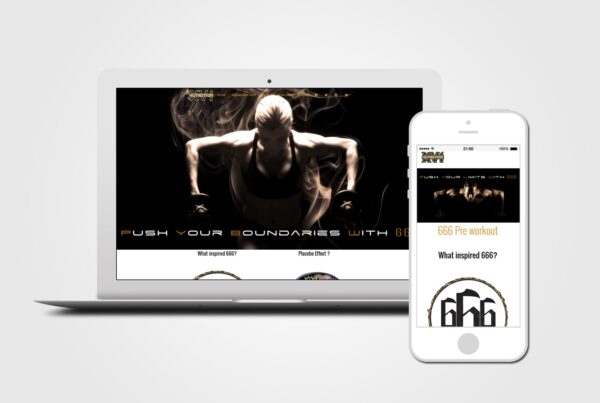 Supplement online shop Web Design