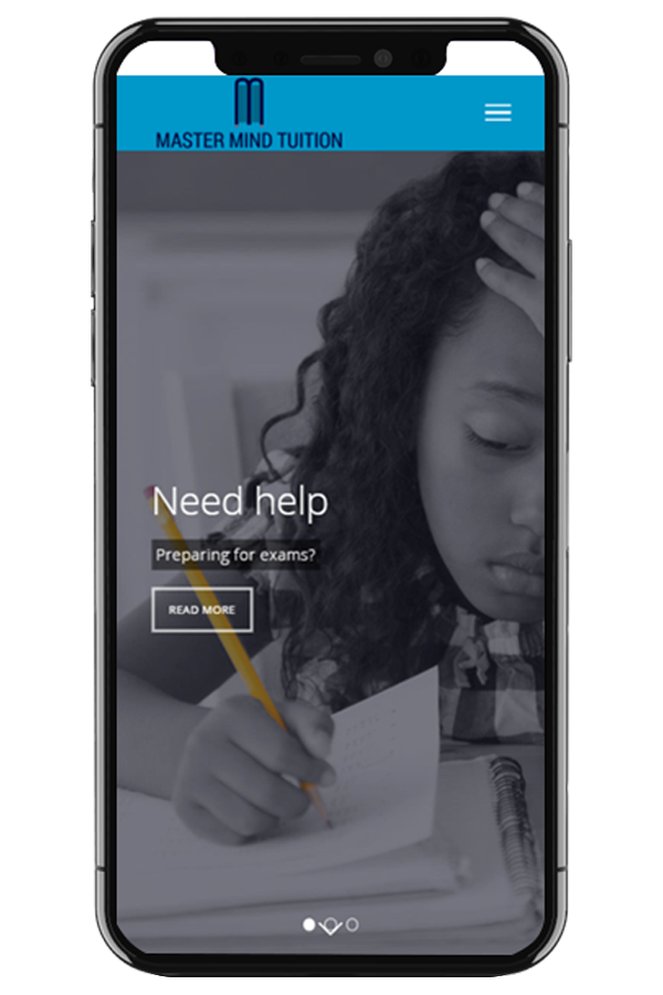 Private Tuition Web Design mobile