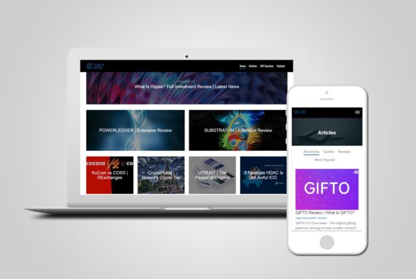 Cryptocurrency Investment Web Design