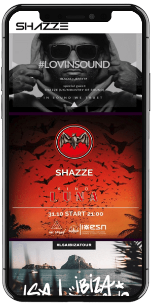 DJ website design Video iphone